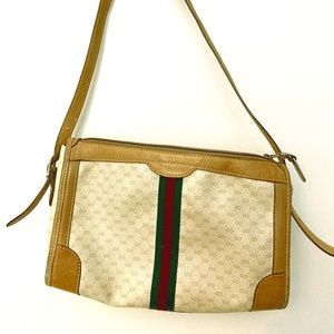 Vintage Gucci tan with gold-tone hardware 067 bag